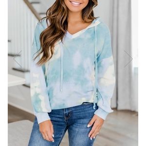 PINK LILY Tie Dye Hoodie